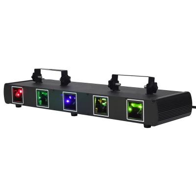 China Easy Installation RGBYC Five-hole Disco Laser Light Stage Effect Lighting 11CH DMX Sound Control For DJ Club Party Show for sale