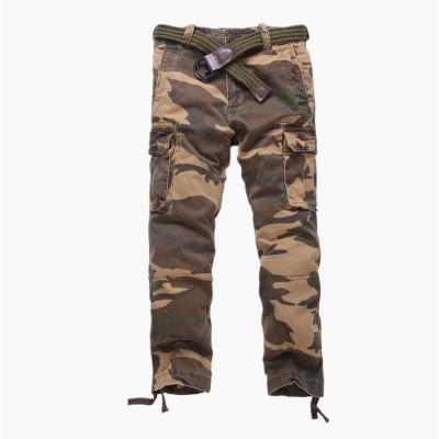 China Wholesale Straight Joggers Anti-pilling Pants Men's Pure Cotton Harem Pants Camouflage Trousers Military Cargo Pants With 6 Pockets for sale