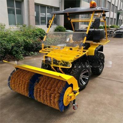 China Snow Sweeper Snow Track Wheel Tractor Mounted Snow Road Floor Sweeper Snow Ice Machine for sale