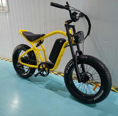 China Aluminum Alloy Full Suspension MTB Bafang Motor 20*4.0 Tire Wall Frame Fat Power Battery for sale