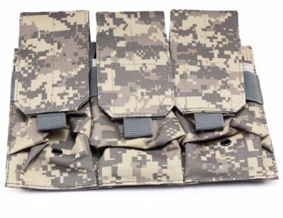 China Triple Open Lid Mag Pouch Molle Outdoor Tactical Pouch Magazine Pouches for sale