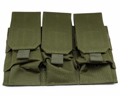 China Outdoor Tactical Mag Pouch Molle Triple Magazine Pouches Holder for sale