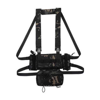 China Outdoor Tactical Modular Chest Rig Bag With Drop Down Magazine Pouch Inserts for sale