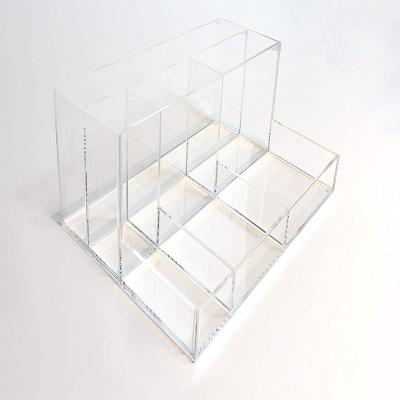 China Acrylic Make Up Organizer High Performance Custom Makeup Brushes Acrylic Desk Organizer Holder for sale