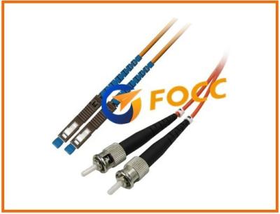 China PVC Jacket ST to MU Fiber Optic Patch Cables Multimode Duplex OM1 , 2.0mm for sale