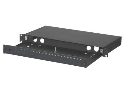 China 24port FC Slidable Fiber Optic Terminal Box , Fiber Patch Panel for SC Adapter for sale