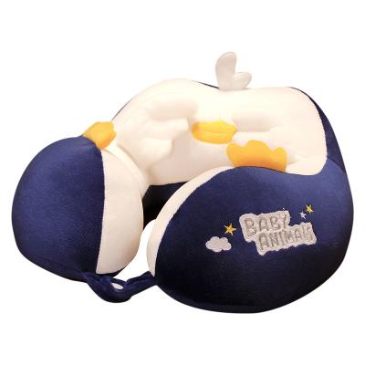 China U Shaped NECK Travel Customized Logo Travel Pillow PP Cotton Bump Rise Neck Pillow for sale