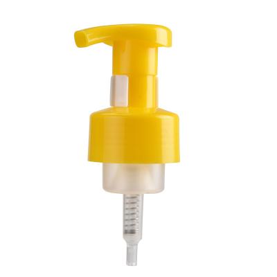 China Non Spill 350ML Hand Soap Dispenser Pump Bottle 42/410 Yellow Foaming Soap Bottle Dispenser for sale