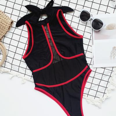 China Breathable Brand New Design Teens Girls Low Price Selling Low Price Sexy One Piece Bikini Sheer Swimwear for sale