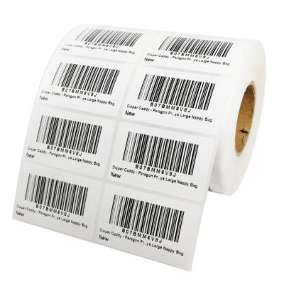 China Waterproof Cheap Customized Printing Barcode Sticker Commercial Adhesive Label Paper Waterproof Shipping Labels for sale