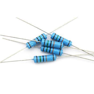 China INKSON 100pcs/set Electronic Circuit Ohm Metal Film Resistor 2W 1R 4.7R 51R 47K 100R 120R 200R 220R 330R 470R 510R 1K for sale