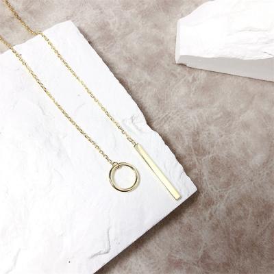 China Fashionable Wholesales Full Set 925 Sterling Sliver Diamond Alphabet Gold Coin Letter Pendant Necklace for sale