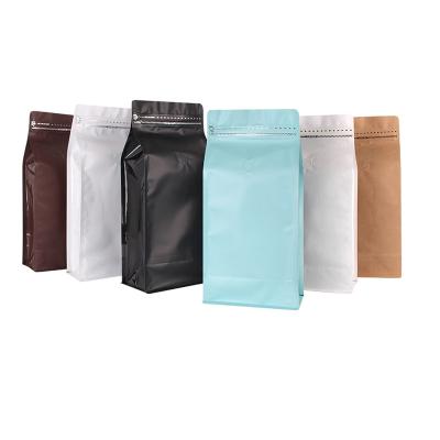 China Barrier Free Running Sample Multiple Colors Stand Up Pouch Zipper Side Gusset Coffee Bag With Valve for sale