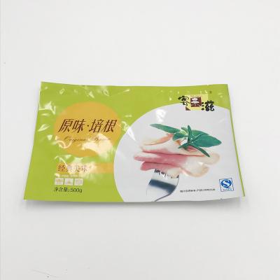 China Custom Frozen Food 3 Barrier Side Heat Seal Bag Vacuum Sealed Bag for sale