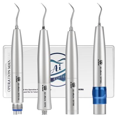 China AI-S970KL Stainless Steel Air Scalers Handpiece with 3 KV-Level Power Ring/5,800~6,200 Hz Key 3Tips Coupling/Optics LED/Includes (S1, S2 & S3) for sale