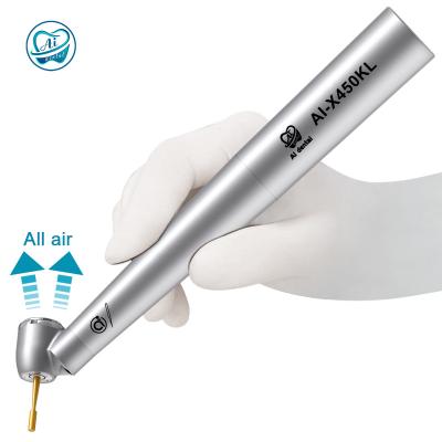 China AI-X450KL Miniature Stainless Steel Head 45 Degree Fiber Optic K-coupling High Speed ​​Air Turbine Handpiece Oral Hygiene Supply Dental Materials for sale