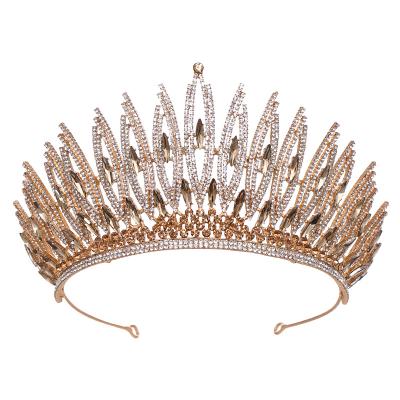 China Europe and America Rhinestone Wedding Miss Universe Crown Luxurious Tiara Pageant Hair Ornament Hair Accessories Bridal Tiara for sale