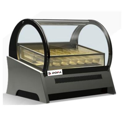 China Single-temperature china wholesale commercial refrigeration small countertop gelato ice cream display freezer showcase for sale