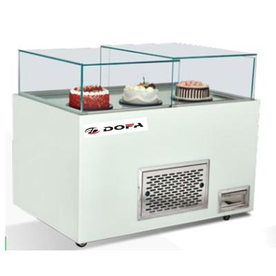 China Chiller Single-temperature Cake Showcase Display / Commercial Double Door Cake Display Refrigerator for sale