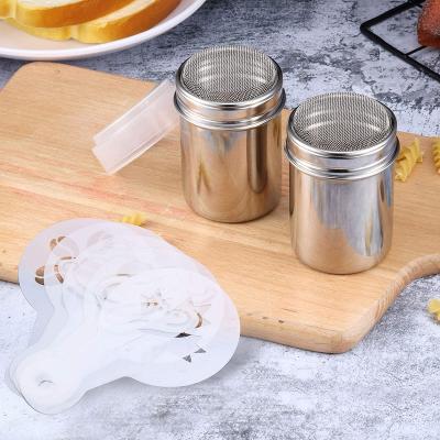 China Viable Wholesale Plastic Coffee Decorating Template Sets, Cappuccino Latte Stencils for sale