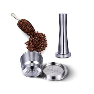 China Sustainable Refillable Refillable Coffee Capsule Stainless Steel Coffee Capsules Pod for sale