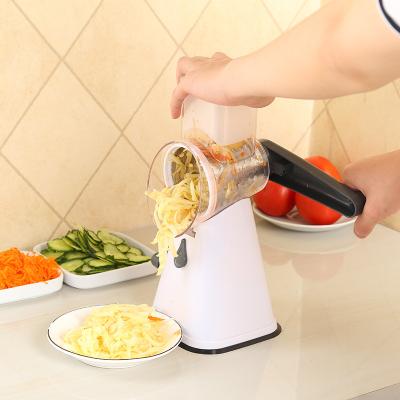 China Mini Hand Round Drum Slicer Viable Manual Fruit Food Vegetable Chopper for sale