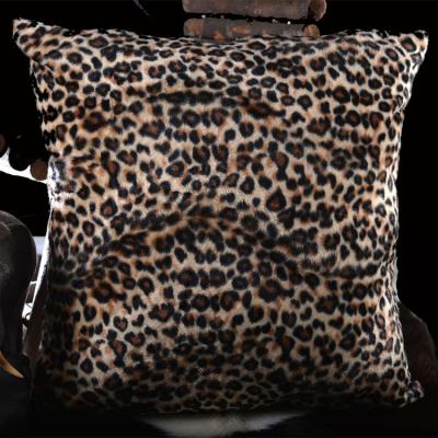 China Anti-Static Yellow Tiger Stripe Jacquard Print Cotton Blend Sofa Cushion Case for sale