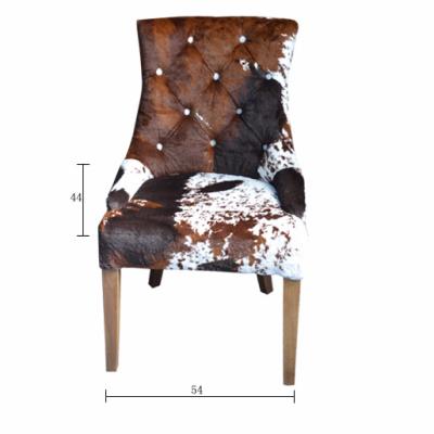 China (Other) Living Room Furniture Vintage Armchair Brown Print Cowhide Adjustable Sofa Chair for sale