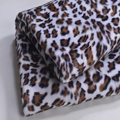 China waterproof cheap price polyester fabric oxford leopard print fabric for bag and luggage for sale