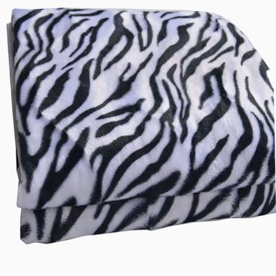 China 100% waterproof polyester printing minky fabric; velboa tiger leopard panther animal print design for sale