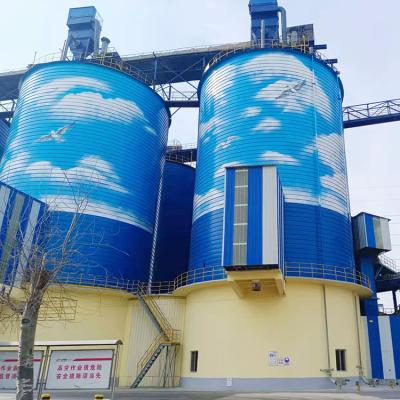 China Building Material Shops 7000 Ton Fly Ash Storage Steel Silo Turnkey Solution For Cement Plant Industry for sale