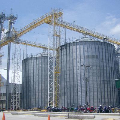 China 10000ton Corn Wheat Storage Grain Silo Port Steel Cost Price for sale