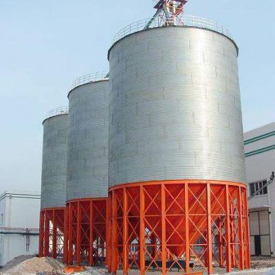 China Port 275g/450g/600g m2 grain silo storage hot dip galvanized steel silo for corn paddy storage for sale