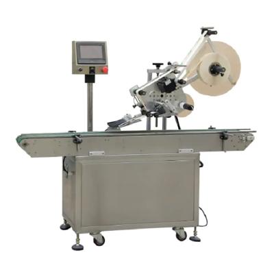 China YS210 Food Pouch Auto Can Sticker Top Side Adhesive Labeling Machine For Lid for sale