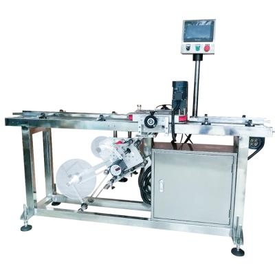 China YS210B automatic food bottom side used sticker table bottle nail polish machine labeling machine for carton box for sale