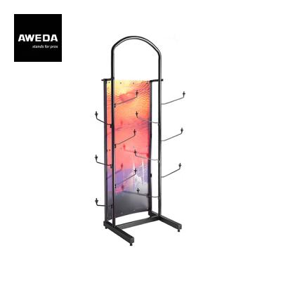 China AWEDA 12 steel cymbals show floor stand, poster board can be installed for sale