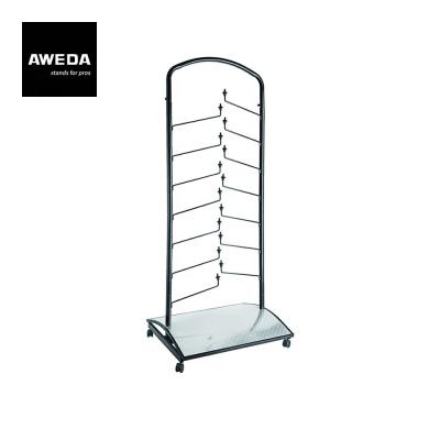 China AWEDA steel cymbal display stand with wheels for 14 cymbals for sale