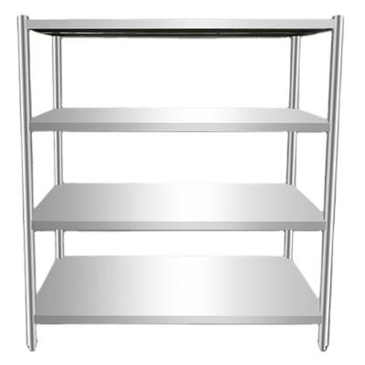 China Multi Tier Stainless Steel Storage Rack For Kitchen , 201 304 Steel Restaurant Shelving for sale