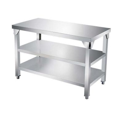 China OEM Stainless Steel Refrigerator Work Table For Heavy Duty Commercial Kitchen Food Preparation for sale