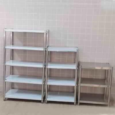 China OEM Detachable Stainless Steel Shelf Storage Rack 4 Layer For Commercial Hotel Restaurant for sale