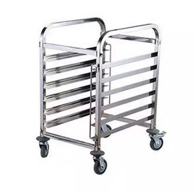 China 304 Stainless Steel Bakery Tray Trolley Food Grade Large Capacity Customized Size for sale