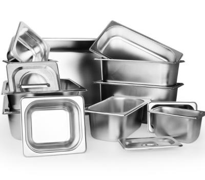 China Commercial Catering Stainless Steel GN Pan Gastronorm Container For Food Storage for sale