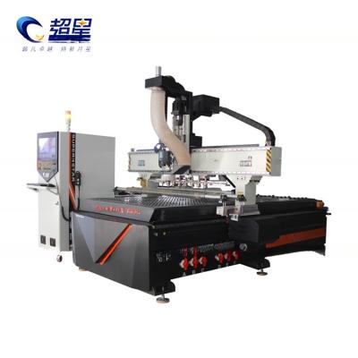 China Woodworking Automatic Tool Changing Machine 1325 Atc Cnc Router Machine for sale