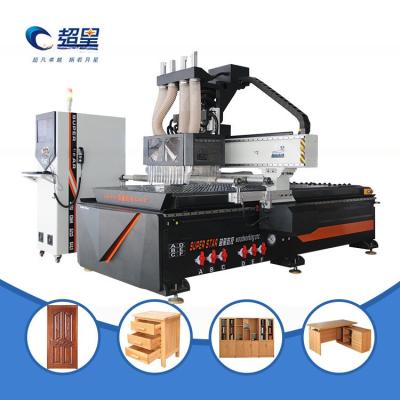 China 1300×2500mm CNC Wood Router Machine For Kitchen Cabinet And Furniture Production for sale