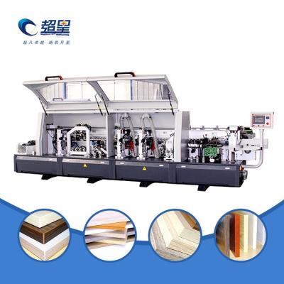 China Automatic Pvc Edge Banding Machine With Double Trimming And Pre Milling Corner Trimming for sale