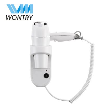 China Ionic High Power And Quiet Hotel Equipment Bathroom Wall Mounting Hair Dryer for sale