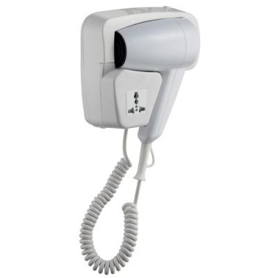 China Household Mini Wall Mounted Hotel Hair Dryer with 3 Pin Socket Hair Dryer Machine for sale