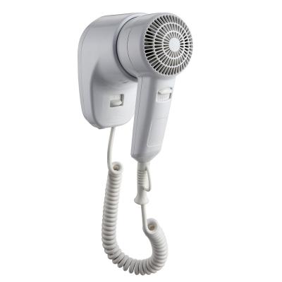 China Custom Hotel Logo 1200W Long Life Use DC Motor Hair Dryer Wall Mount Hotel Hair Dryer For Bathroom for sale