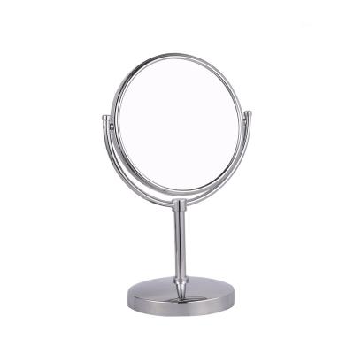 China Mirror Swivel Desk Vanity Chromed Double Sides Home Decor Mirror For Bathroom (WT-308) for sale