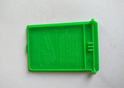 China Green Cover Injection Molded Plastic Parts PP Material With Logo Printing Polishing Surface for sale